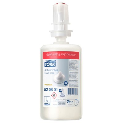 Мыло-пена для рук Tork Premium антибактериальное, 1 л 520801 фото