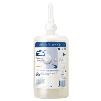 Жидкое мыло Tork Premium ультра-мягкое без запаха 1 л 420701 фото